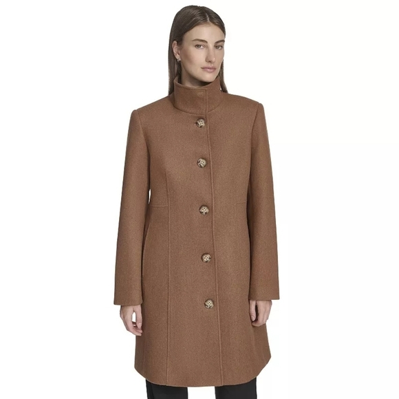Andrew Mark Jackets & Blazers - Women's Brown Wool Coat